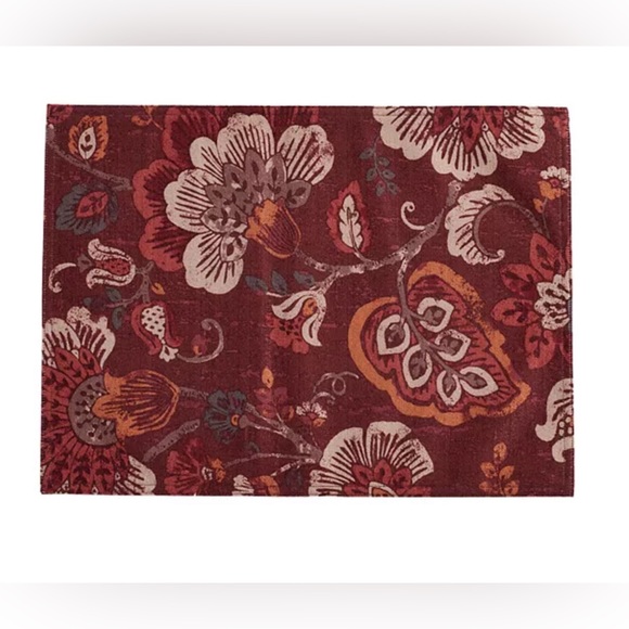 Food Network Other - Food Network Jacobean Placemat Set Of 6 Floral